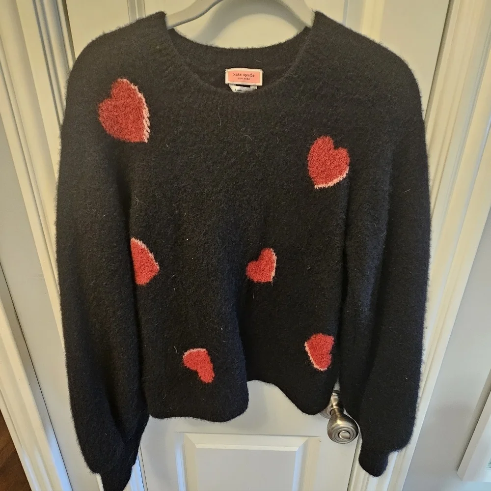 Kate Spade Red Heart Sweater